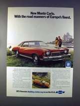 1973 Chevrolet Monte Carlo S Car Ad - Road Manners - £14.45 GBP