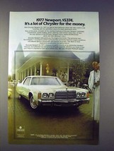 1977 Chrysler Newport Car Ad - Lot for the Money! - £14.54 GBP