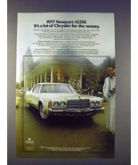 1977 Chrysler Newport Car Ad - Lot for the Money! - £14.73 GBP