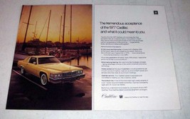1977 Cadillac Car Ad - Tremendous Acceptance! - $18.49