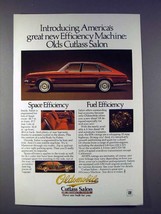 1978 Oldsmobile Cutlass Salon Car Ad - Efficiency - £14.27 GBP