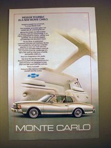 1979 Chevrolet Monte Carlo Car Ad - Indulge Yourself - £14.61 GBP