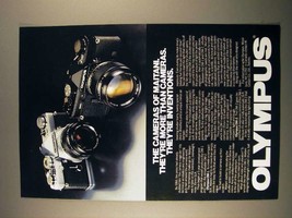 1980 Olympus OM-1 and OM-2 Camera Ad - Inventions! - £14.46 GBP
