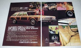 1979 Chrysler LeBaron Town &amp; Country Wagon Ad! - £14.44 GBP