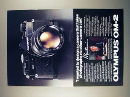 1980 Olympus OM-1 and OM-2 Camera Ad - Maitani - £14.46 GBP