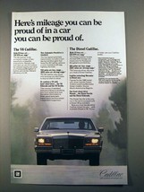 1981 Cadillac Car Ad - Mileage You Can Be Proud Of - £14.77 GBP