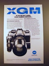 1982 Minolta XG-M Camera Ad - Not Using Enough - $18.49