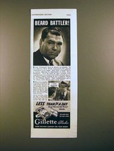 1938 Gillette Blades Ad w/ Jack Dempsey! - $18.49