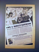 1947 Harley-Davidson Motorcycle Ad - Own! - $18.49