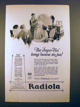 1925 RCA Radiola Super-Heterodyne Radio Ad - The Fun - £14.74 GBP