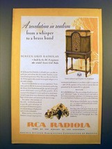 1930 RCA Screen-Grid Radiola Radio Ad - A Revelation - $18.49