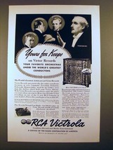 1938 RCA Victor Victrola U-134-A Ad, Toscanini, Ormandy - £14.77 GBP