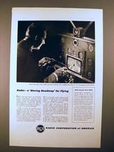 1946 RCA Radar Ad - A Moving Roadmap for Flying! - $18.49