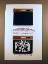 1965 Westinghouse Jet Set Television Ad - Doesn't Stare - $18.49