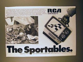 1975 RCA AU097 Portable Television Ad - The Sportables! - $18.49