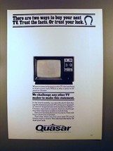 1976 Quasar Television TV Ad - Trust Your Luck - £14.76 GBP