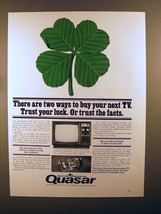 1976 Quasar Television TV Ad - Trust the Facts! - £14.76 GBP