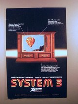 1978 Zenith System 3 Television TV Ad - A Breakthrough - $18.49