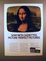 1980 Sony Beta Cassettes Ad - Picture Perfect! - £14.53 GBP