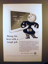 1941 Bell Telephone Ad - Doing His Best With Tough Job - $18.49