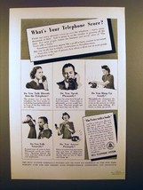 1940 Bell Telephone Ad - What's Your Score? - $18.49