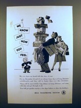 1945 Bell Telephone Ad - We Know Just How You Feel - £14.49 GBP