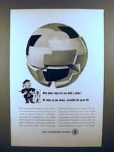 1945 Bell Telephone Ad - Can You Build a Globe? - £14.65 GBP