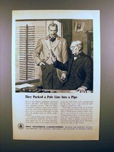 1949 Bell Telephone Ad - Packed a Pole Line Into a Pipe - $18.49