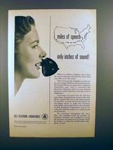 1949 Bell Telephone Ad - Miles of Speech! - $18.49