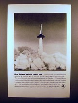 1951 Bell Telephone Ad - New Guided Missile Takes Off - £14.78 GBP