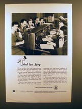 1948 Bell Telephone Ad - Trial by Jury! - $18.49