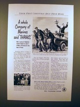 1952 Bell Telephone Ad - Company of Marines Said Thanks - $18.49