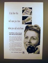 1952 Bell Telephone Ad - List Will Save You Time! - £14.44 GBP