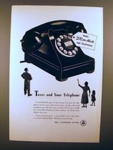 1952 Bell Telephone Ad - Taxes and your Telephone - £13.82 GBP