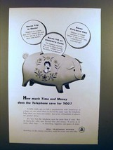 1955 Bell Telephone Ad - Time And Money Save - £14.61 GBP
