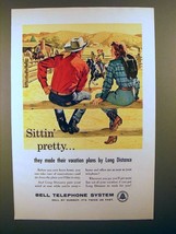 1959 Bell Telephone Ad - Sittin&#39; Pretty! - £14.53 GBP
