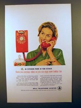 1959 Bell Telephone Ad - Saves Everyday Effort! - £14.53 GBP