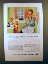 1959 Bell Telephone Ad - You Need a Kitchen Extension - £14.53 GBP