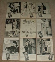 HUGE Lot of 47 Nob Hill Coffee Ads, 1941-1946 Some WWII - £14.74 GBP