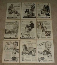 HUGE Lot of 48 Airway Coffee Ads, 1939-1942 - NICE!! - £14.50 GBP