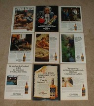 LARGE Lot of 10 Seagram&#39;s 100 Pipers Scotch Whisky Ads! - £14.78 GBP