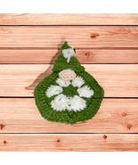 Handmade Crochet Gnome Candle Mat - Floral Design - $15.00