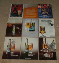 LARGE Lot of 15 Lowenbrau Beer Ads - 1971-1990 - NICE!! - £14.78 GBP