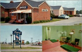 Flamingo Motel Winchester Virginia US Hwy 11 Office Interior Sign Postcard T20 - £15.69 GBP