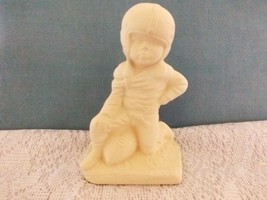 D1 - Football Player Bisque Ready to Paint, Unpainted, You Paint, U paint  - $3.25