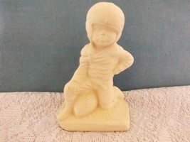 D1 - Football Player Bisque Ready to Paint, Unpainted, You Paint* - $3.25