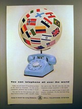 1964 Bell Telephone Ad - Telephone All Over the World - £14.45 GBP