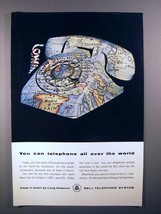 1964 Bell Telephone Ad - Can Telephone All Over the World - £14.45 GBP