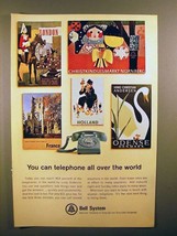 1966 Bell Telephone Ad - All Over the World - £14.49 GBP