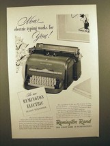 1949 Remington Electric DeLuxe Typewriter Ad! - $18.49